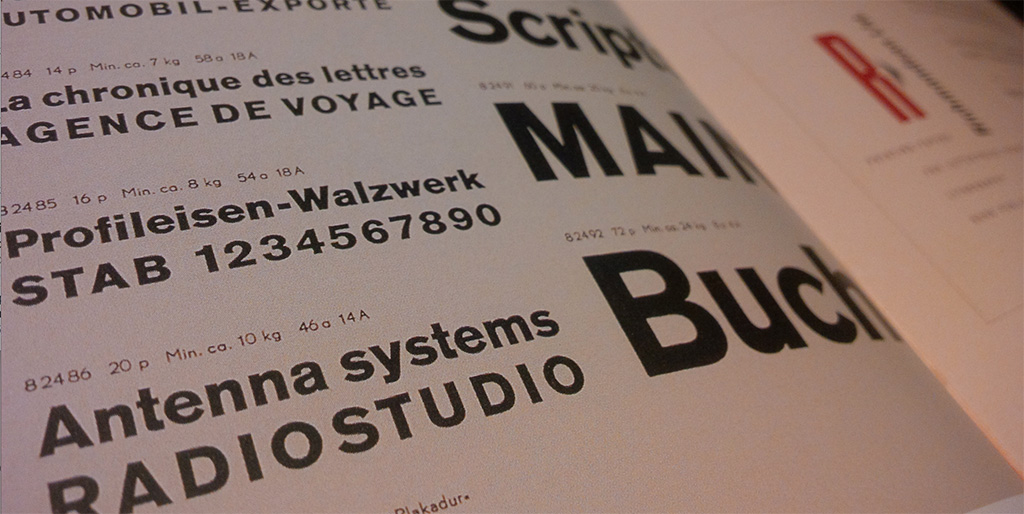 Akzidenz Grotek in Print